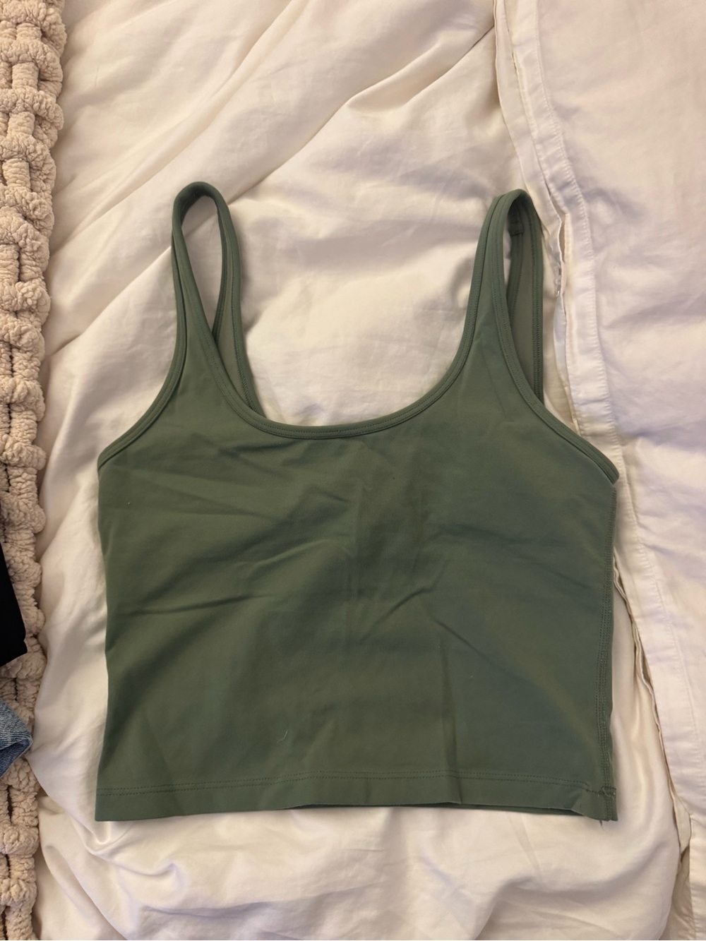 TNA Tank Top with Shelf Bra - Olive Green